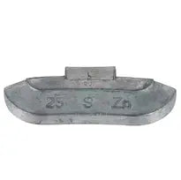 Masses d'équilibrage zinc - Jante acier 25g - Boîte de 100