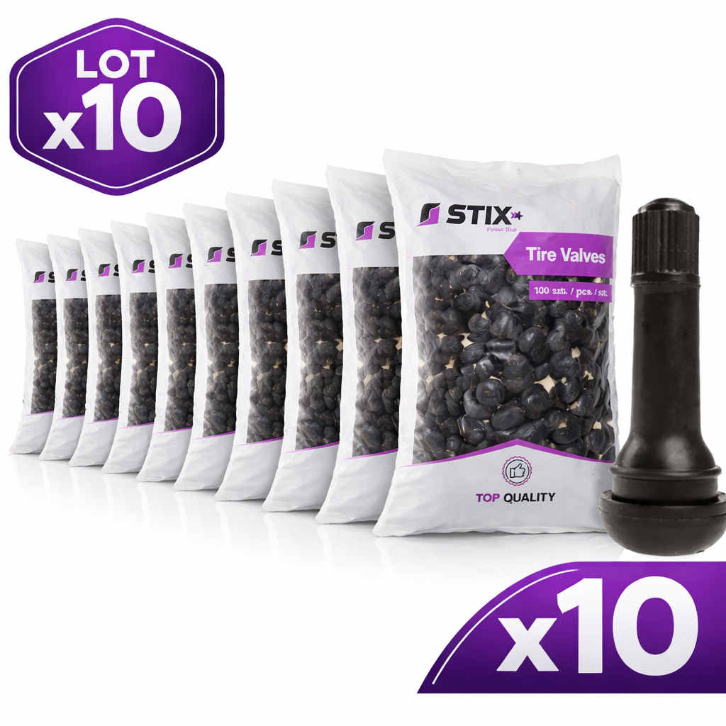 Valves Tubeless TR414 – Lot 10 × 100 pcs – Stock Annuel Atelier Stix