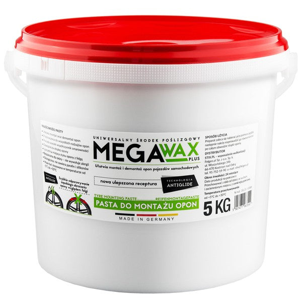 Pâte de Montage Pneus ANTIGLIDE 5 kg – Atelier Garage & Centre Pneus – Stix Mega Wax Plus