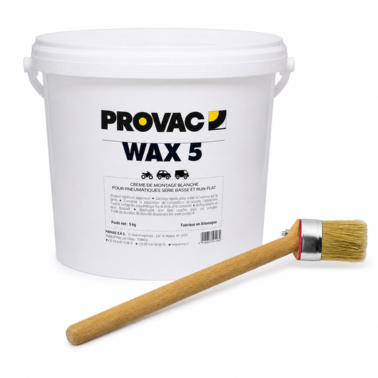 Pack Montage Pneus – Crème Blanche 5 kg + Pinceau 40mm