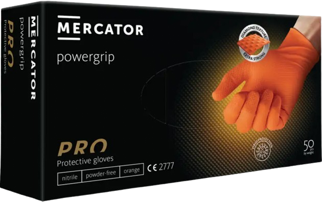 Gants Nitrile GoGrip Ultra Résistant Orange – Boîte de 50