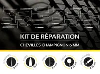 Kit de réparation cheville champignon pneu - Provac
