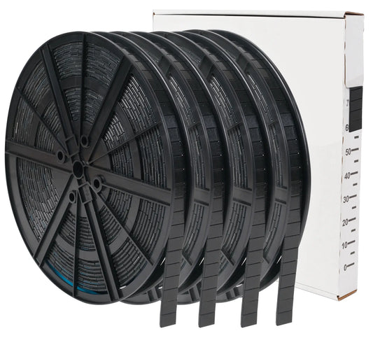 Masses adhésives noires acier zingué - Lot de 4 rouleaux 5 kg