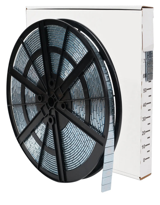 Masses adhésives acier zingué - Rouleau 5 kg (x1000 x 5g)