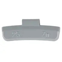 Masses équilibrage zinc 25g jantes alu boîte 100 - Réf 66525G Provac