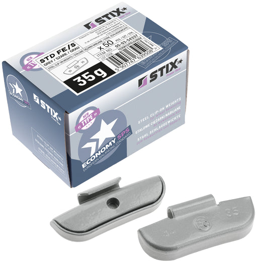 Masses à frapper acier STD 35g jantes acier Stix FE-S - lot 50 pcs