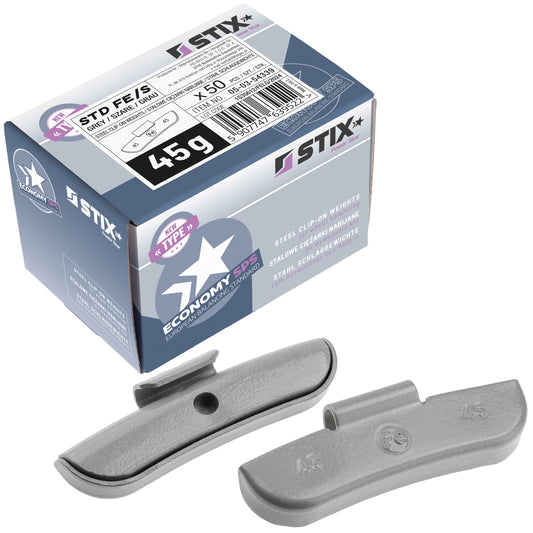 Masses à frapper acier STD 45g jantes acier Stix FE-S - lot 50 pcs