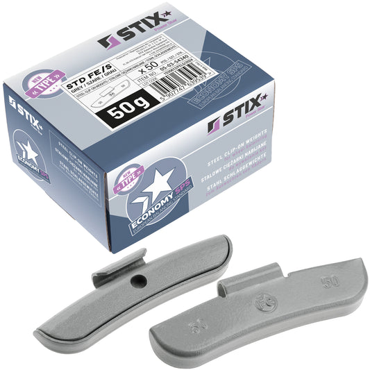 Masses à frapper acier STD 50g jantes acier Stix FE-S - lot 50 pcs