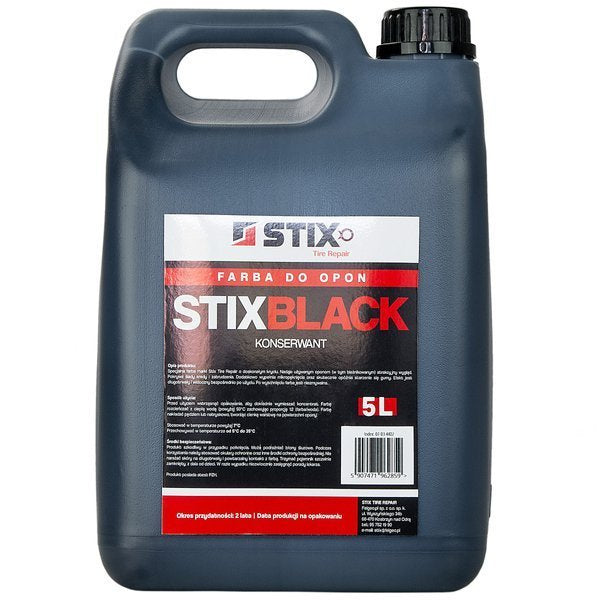 Bidon de peinture noircisseur pneus concentrée Stix Black 5L – vue 2