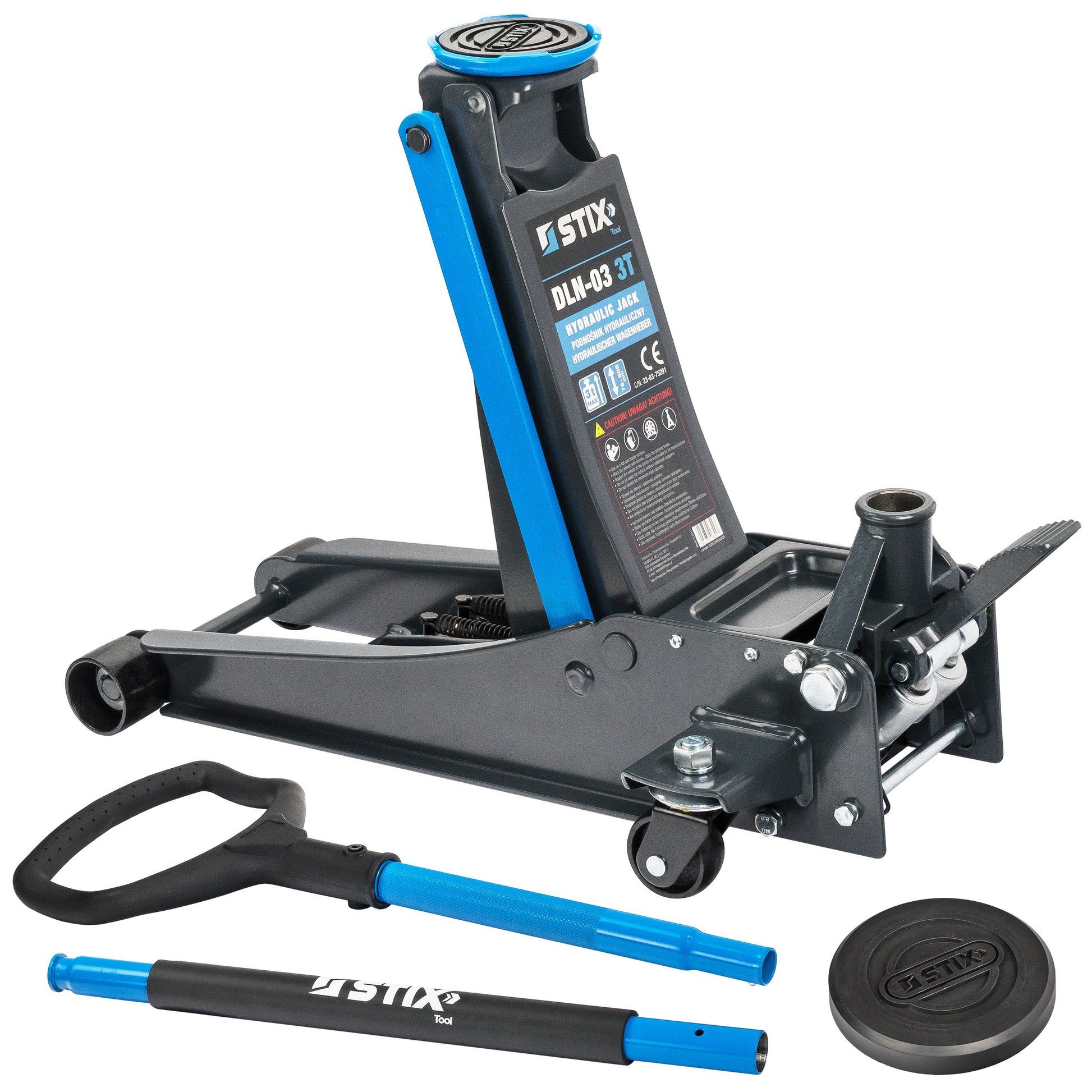 Cric hydraulique bas profil avec pédale DLN-03 3T Stix
