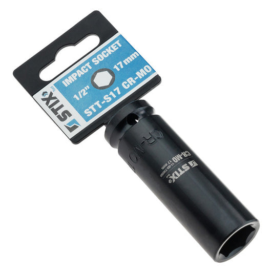 Douille à chocs longue premium 1/2" STT-S17 CR-MO 17mm - Stix