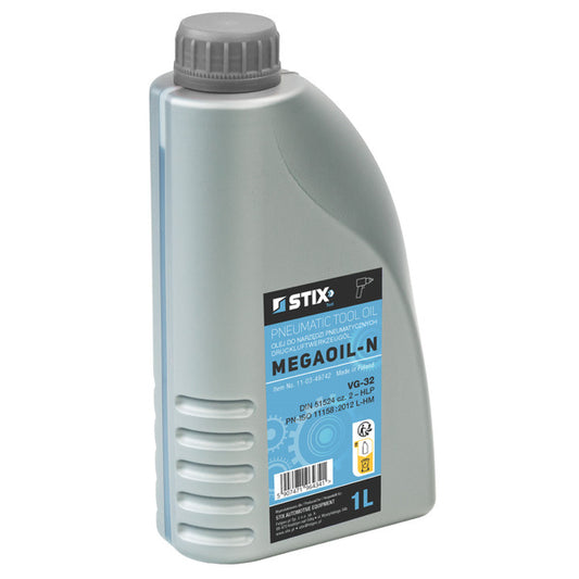 Huile pour clés et outils pneumatiques VG-32 1L - MEGAOIL N