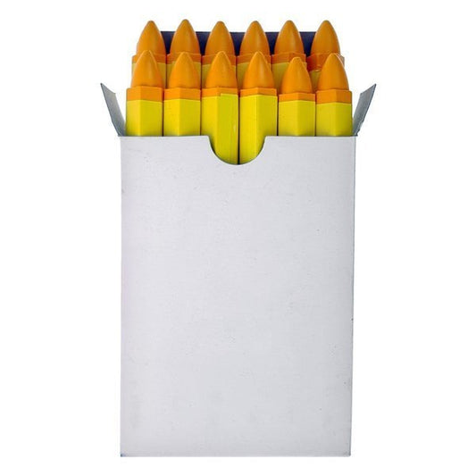 Marqueur cire jaune pneus lot 12 Stix 3612