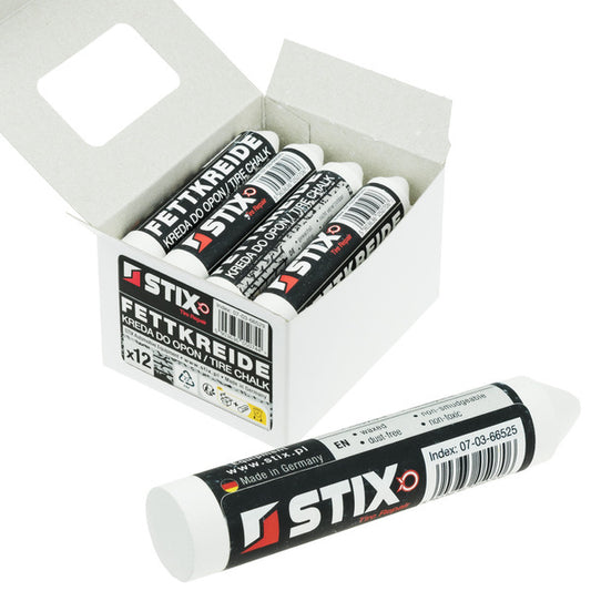 Marqueur cire blanc PREMIUM pneu 12 pcs Stix 66529