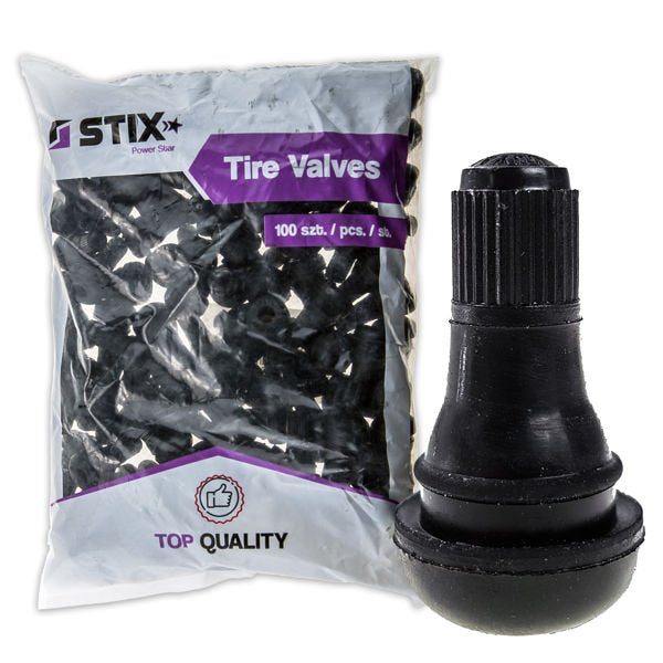 Valves tubeless TR412 - Lot de 10 x 100 pcs - Stix