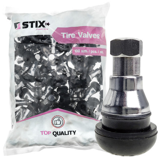 Valves tubeless TR412-AC chromées lot de 100
