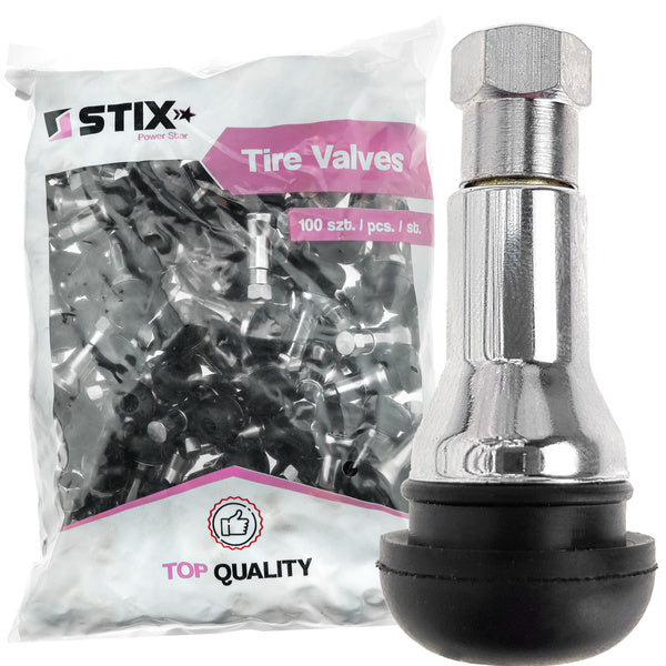 Valves tubeless TR413-AC chromées lot de 100